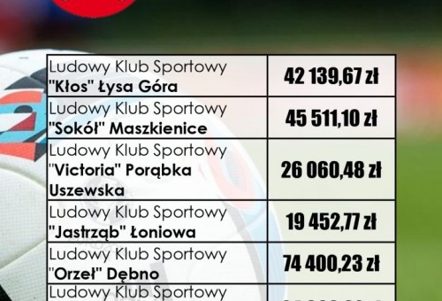Ponad 250 tysięcy złotych dla Ludowych Klubów Sportowych w Gminie Dębno